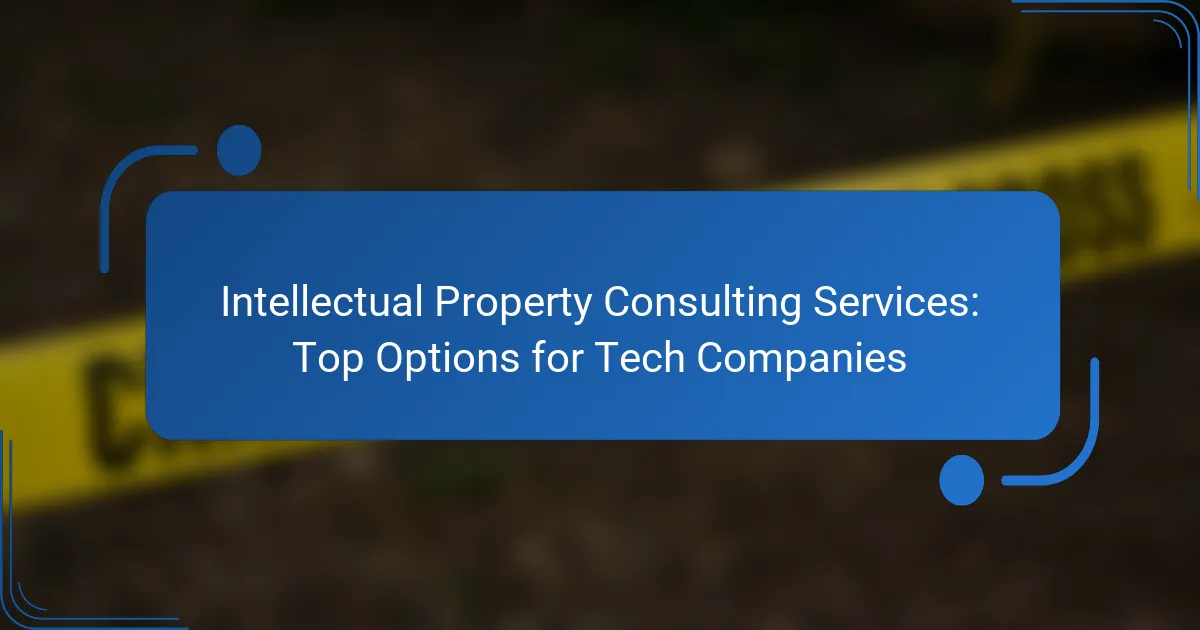 Intellectual Property Consulting Services: Top Options for Tech Companies