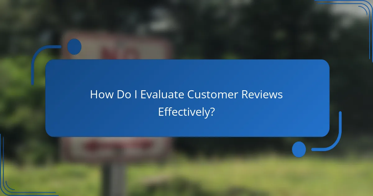 How Do I Evaluate Customer Reviews Effectively?