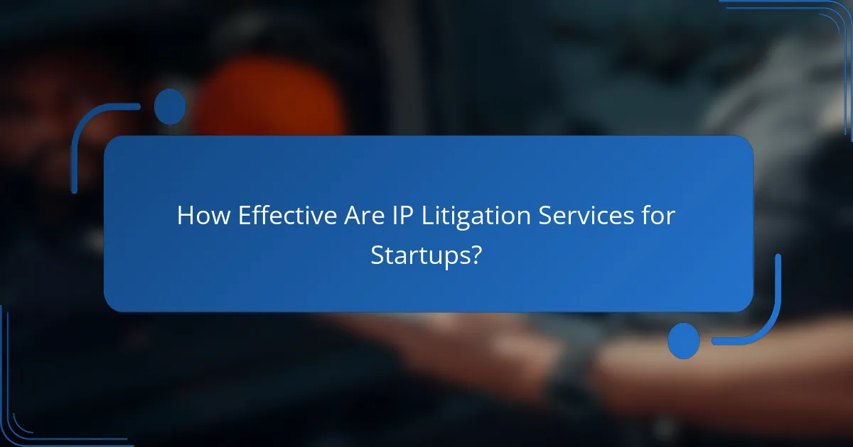 How Effective Are IP Litigation Services for Startups?