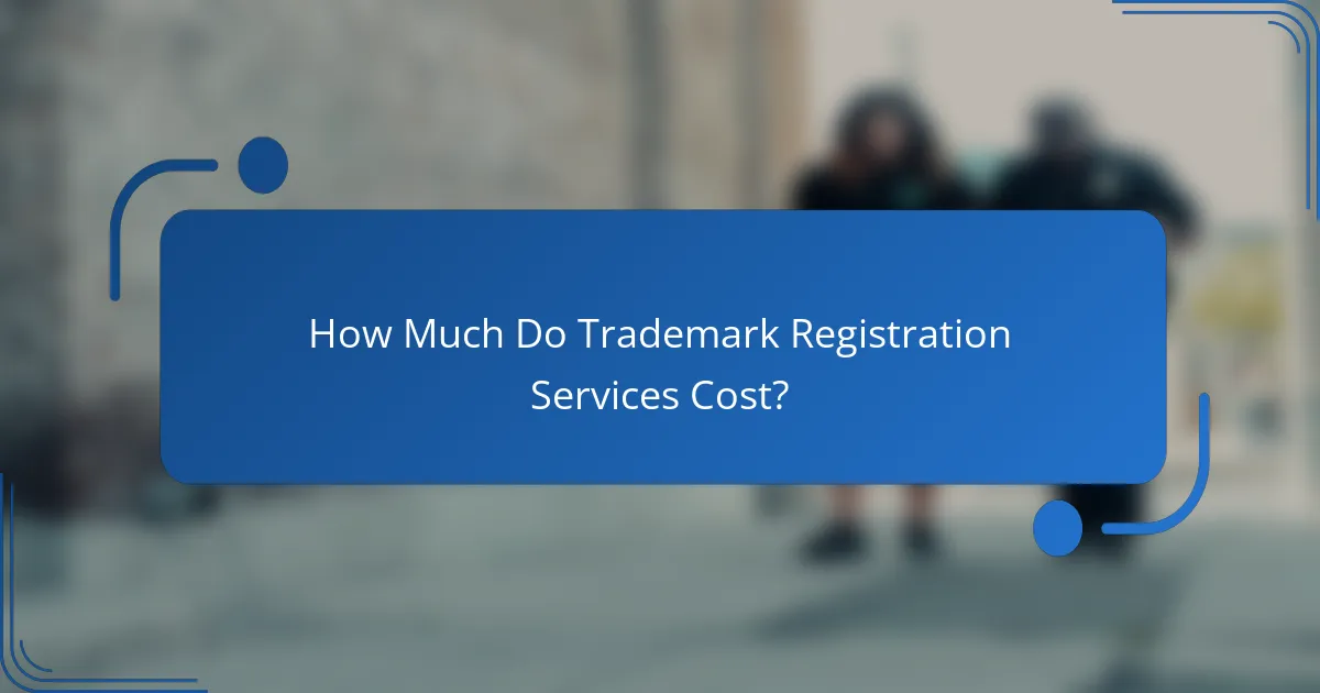 How Much Do Trademark Registration Services Cost?