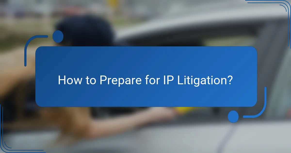 How to Prepare for IP Litigation?