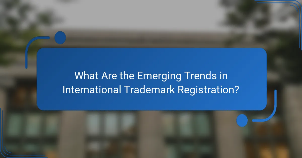 What Are the Emerging Trends in International Trademark Registration?