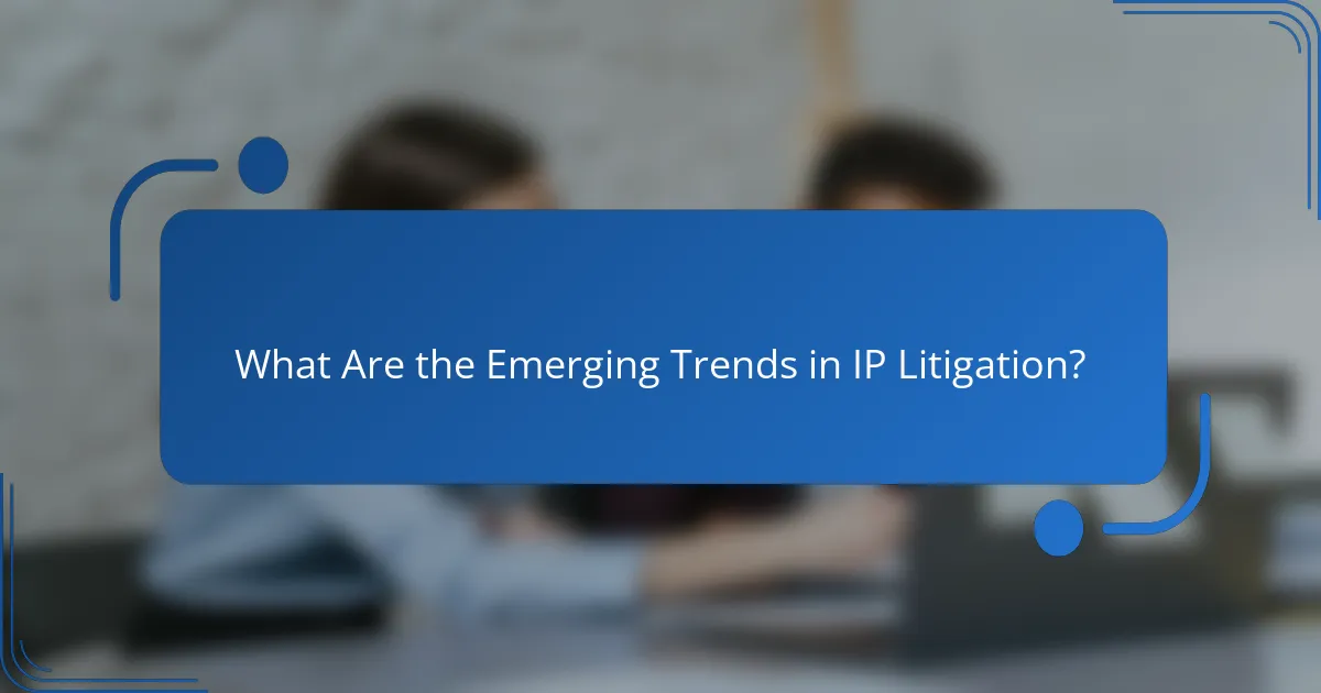 What Are the Emerging Trends in IP Litigation?