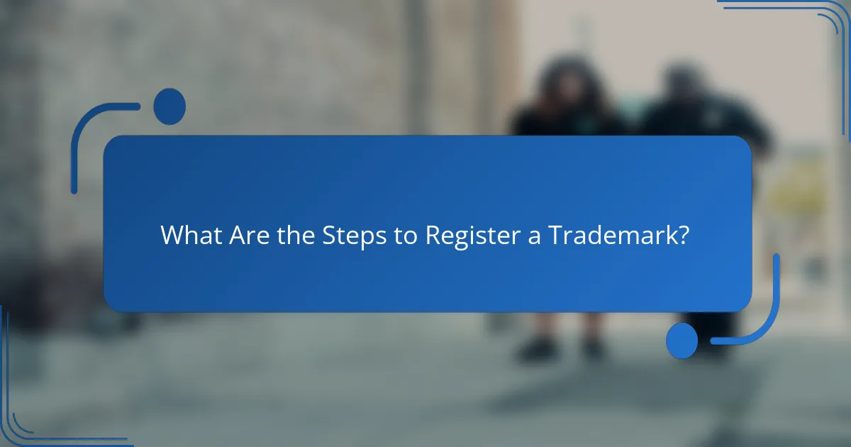 What Are the Steps to Register a Trademark?